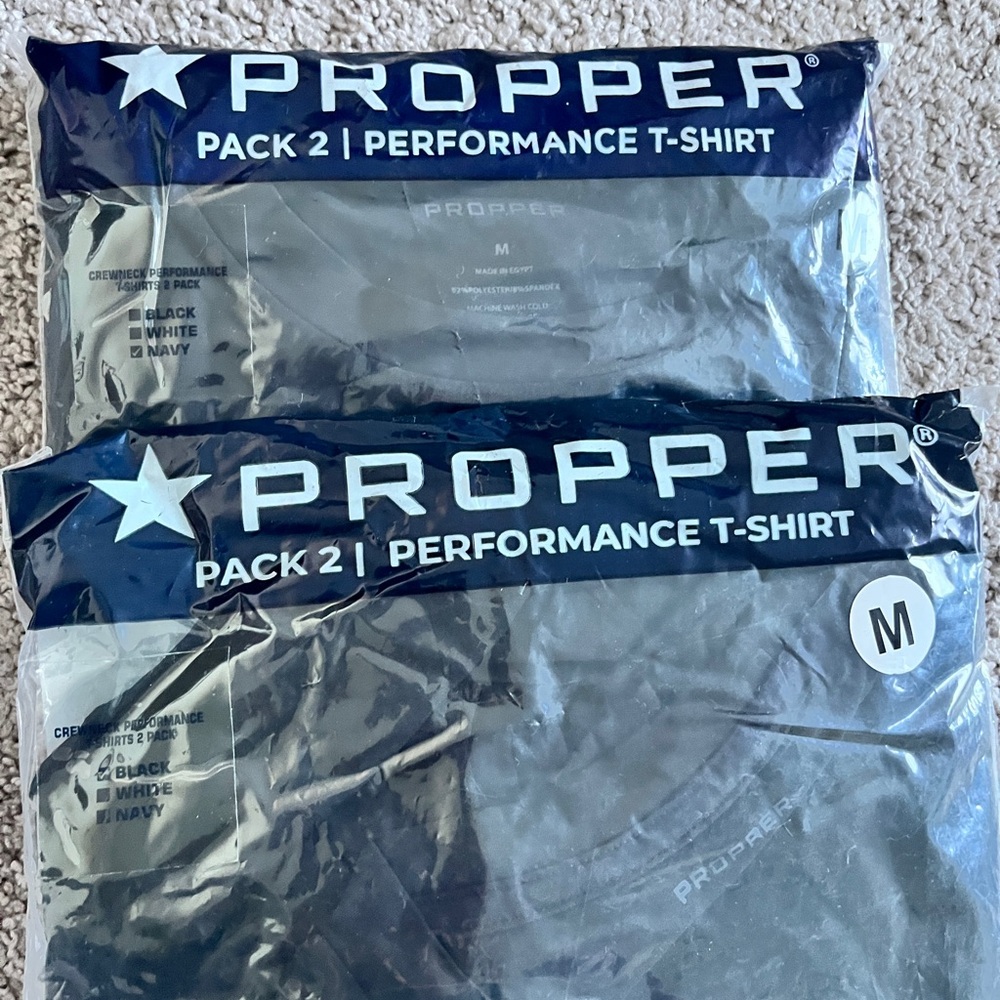 Propper Men's Navy and Black Performance T-Shirt 2 Pack